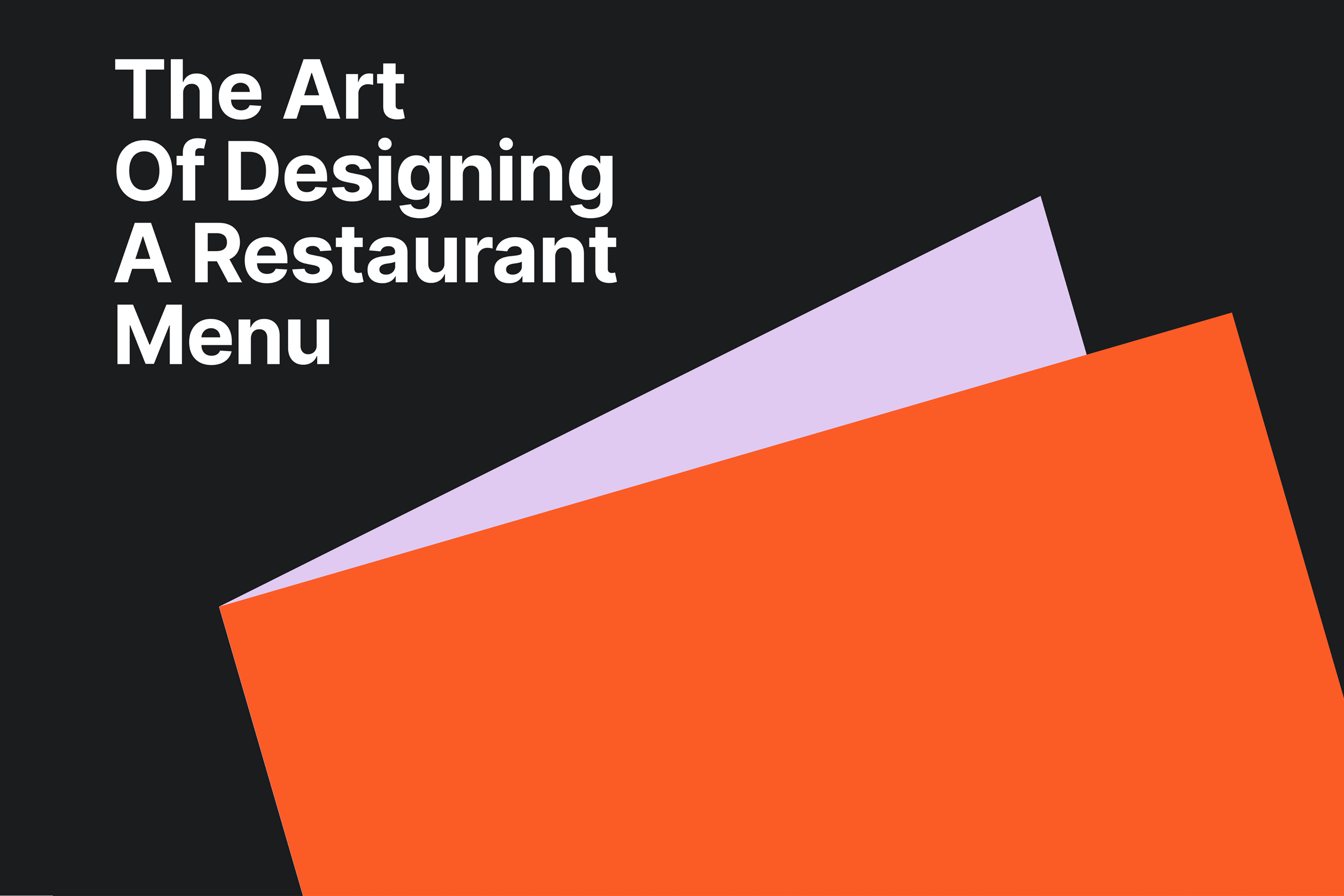 The Art of Designing a Restaurant Menu