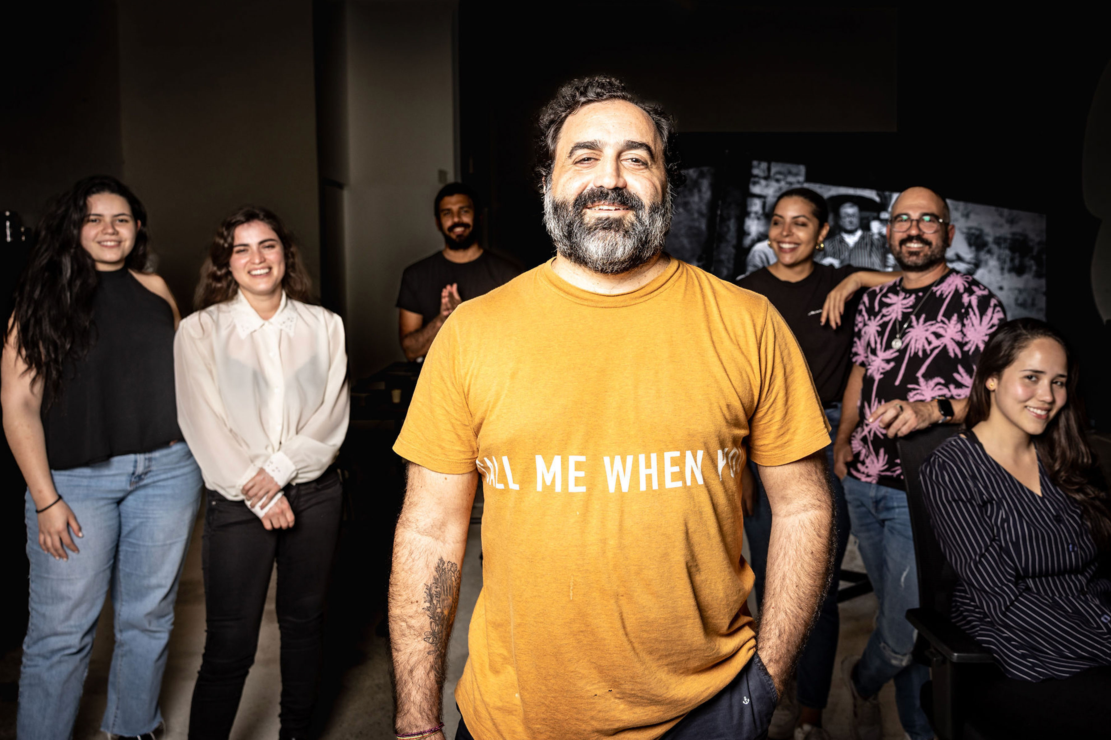 From left, Maria Claudia Garcia, Carolina Duarte, Guilermo Ramirez, Nidal Barake, Osvaldo Martinez