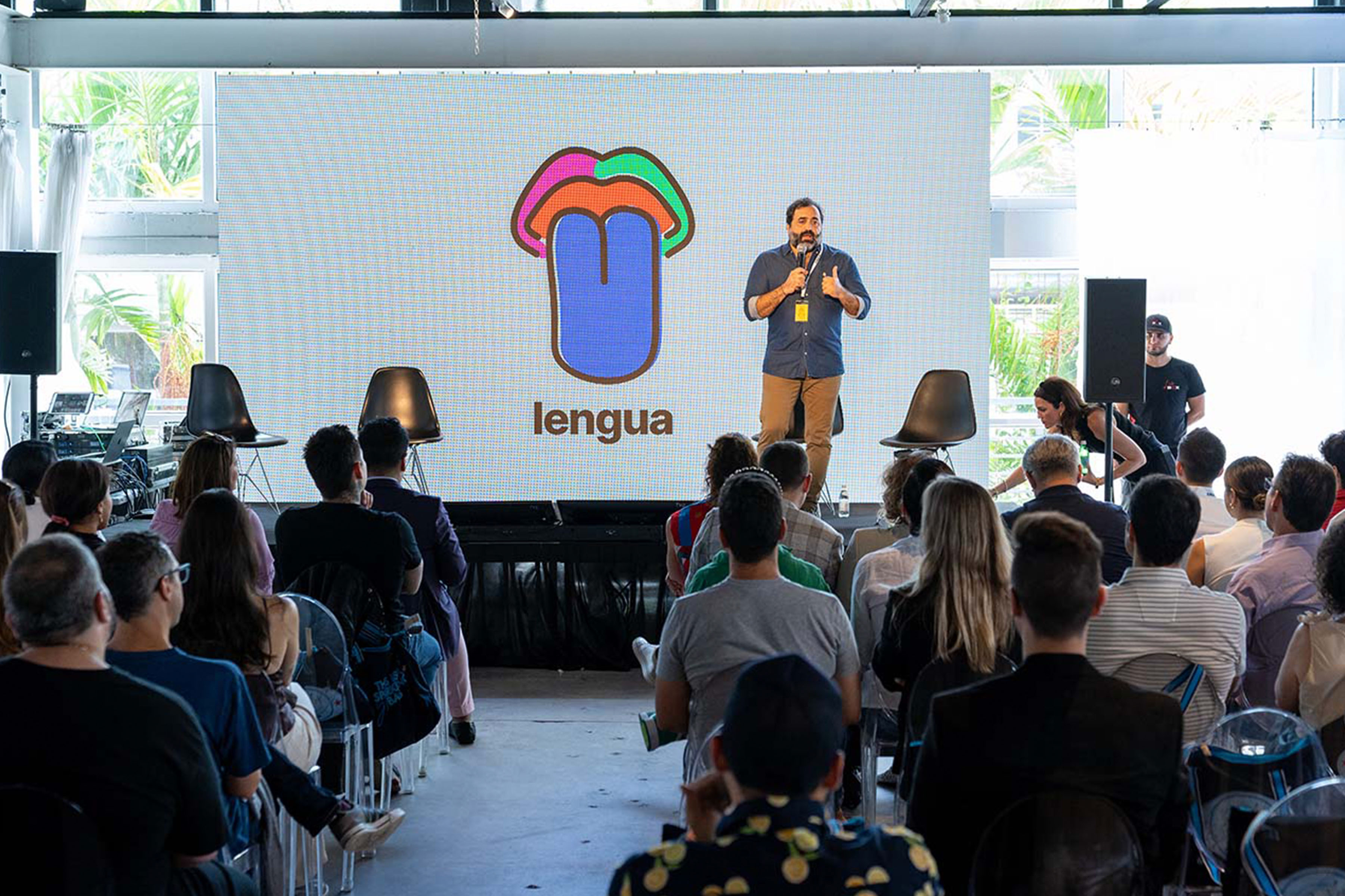 Nidal Barake at Lengua Conference