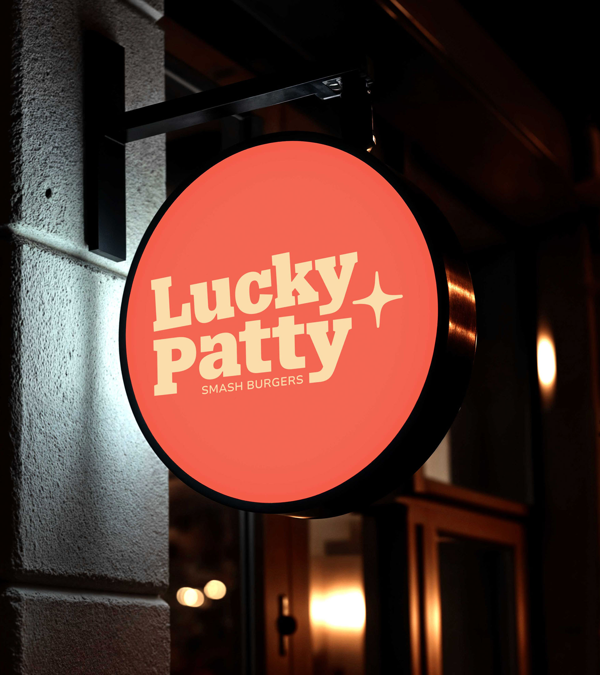 Lucky Patty store sign